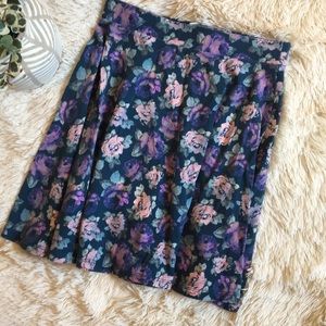 floral skater skirt